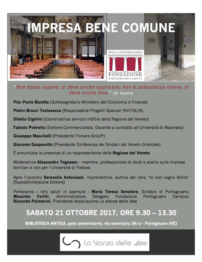 Convegno: “Impresa Bene Comune”