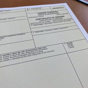 Rilascio del certificato di origine