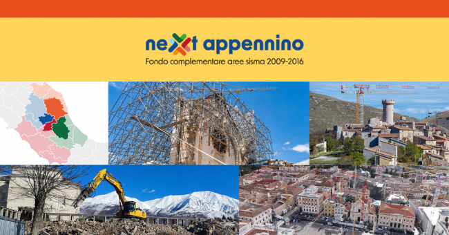 Next appennino: fondo complementare aree sisma