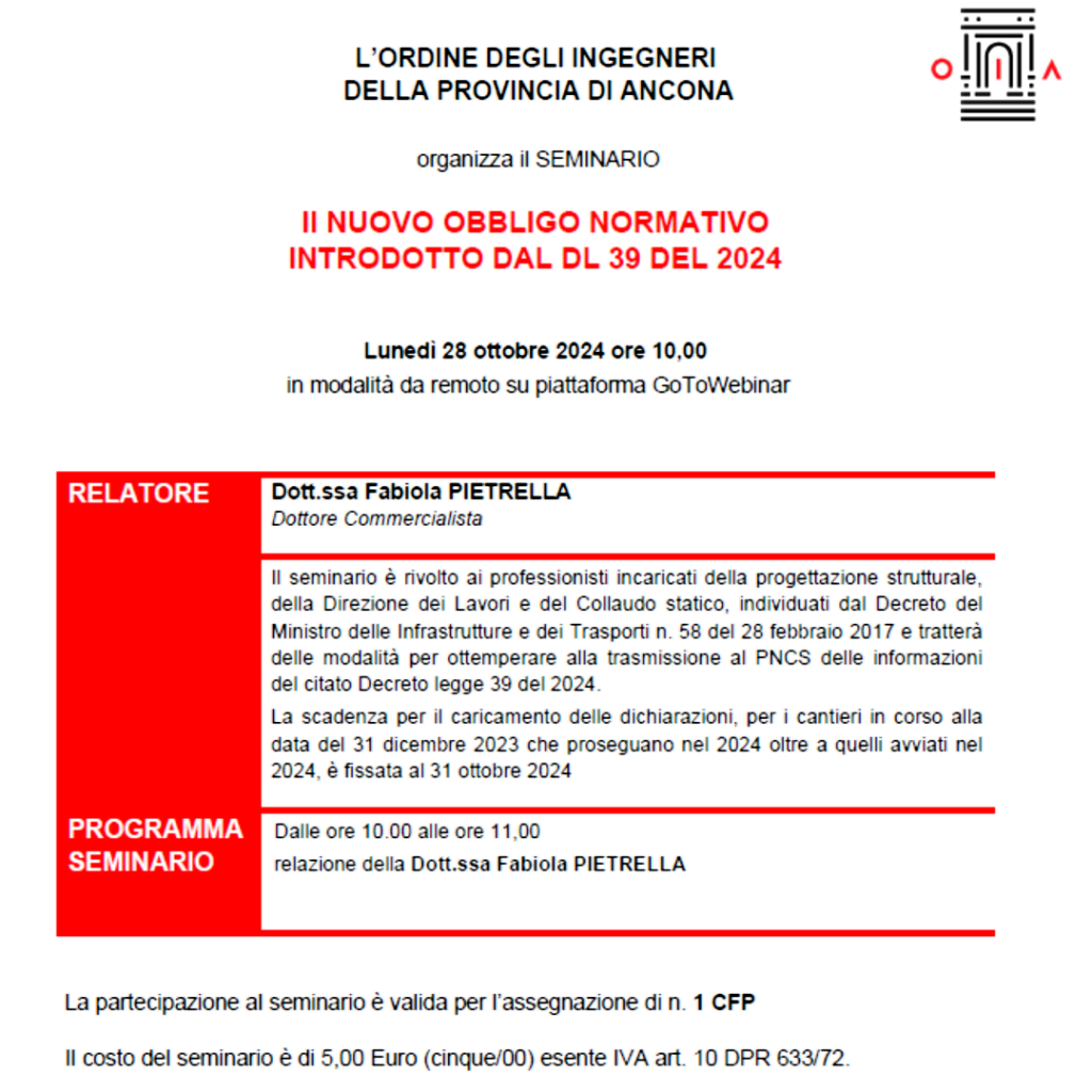 Il nuovo obbligo normativo introdotto dal DL 39/2024