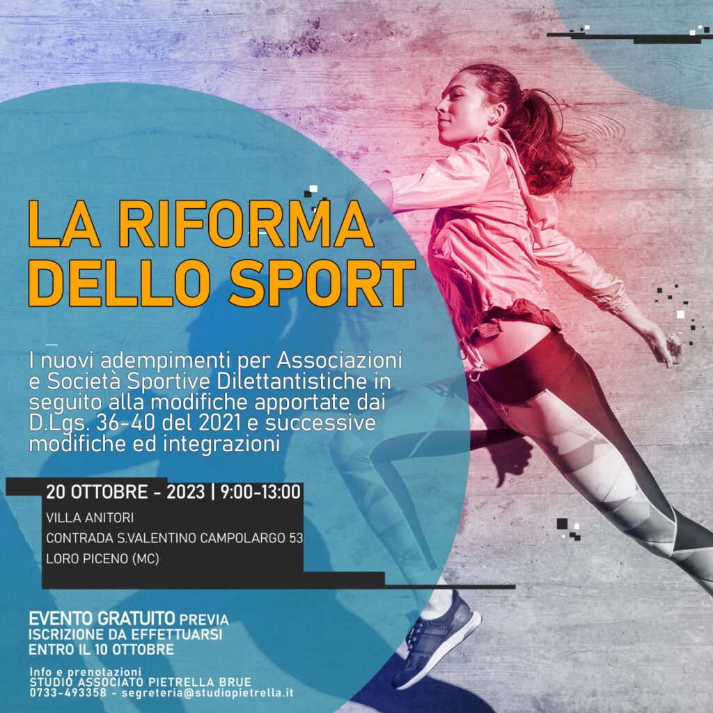 La Riforma dello sport