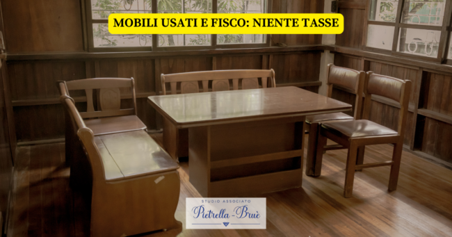 Devi pagare le tasse se vendi mobili di proprietà?