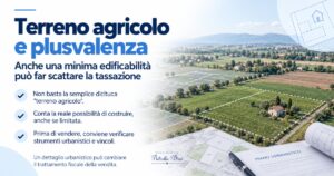 Quando scatta la plusvalenza su un terreno agricolo
